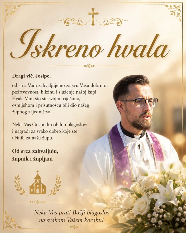 Oproštaj od kapelana vlč. Josipa Špoljarića